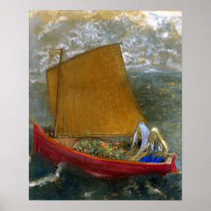 Póster Odilon Redon La vela amarilla