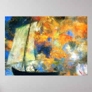 Póster Odilon Redon - Nubes de flores