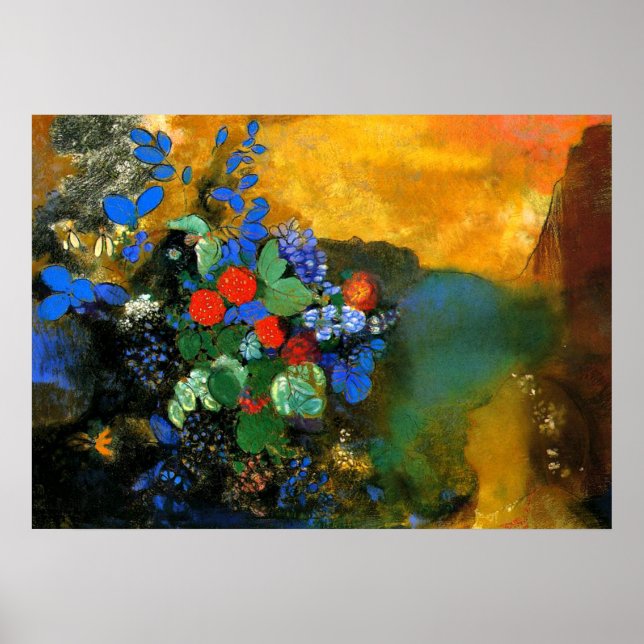 Póster Odilon Redon - Ophelia (Frente)