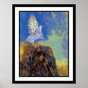 Póster Odilon Redon Pegasus - Simbolismo griego de mitolo
