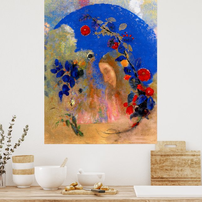 Póster Odilon Redon - Perfil bajo un arco (Cocina)