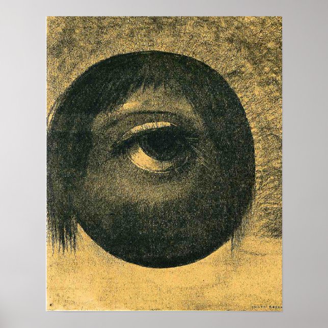 Póster Odilon Redon - Visión, 1883,  (Frente)