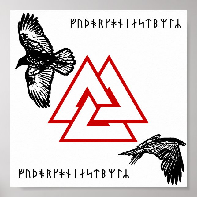 Póster Óðinn Raven (Frente)