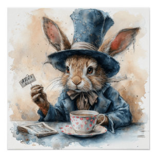Póster Odio a los locos: trucos Gorras y té