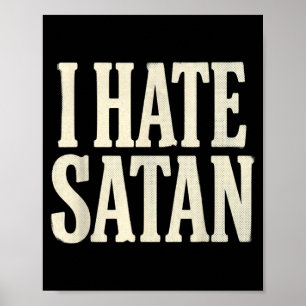Póster Odio a Satanás