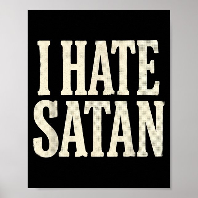 Póster Odio a Satanás (Frente)