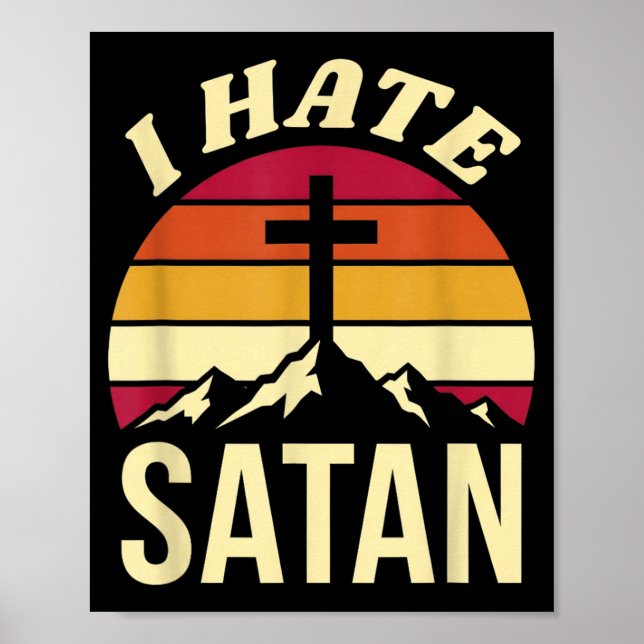 Póster Odio a Satanás (Frente)