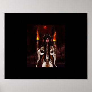 Póster Odio a una diosa del submundo pagana