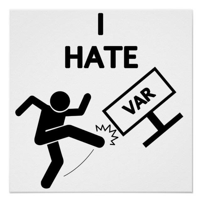 Póster Odio a VAR (Anverso)