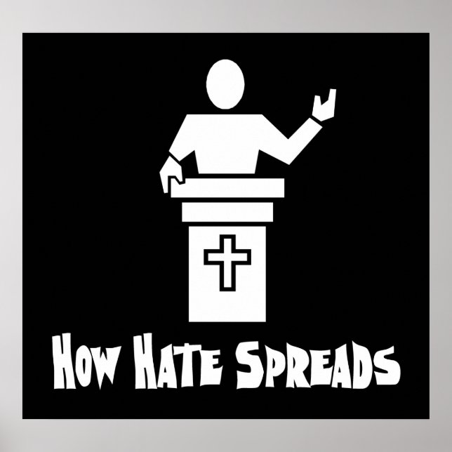 Póster Odio del púlpito (Frente)