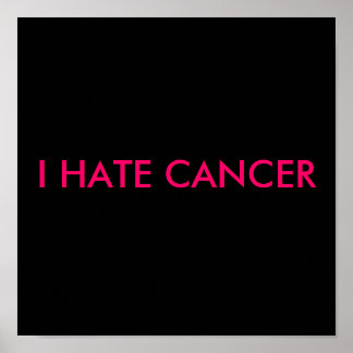 PÓSTER ODIO EL CÁNCER