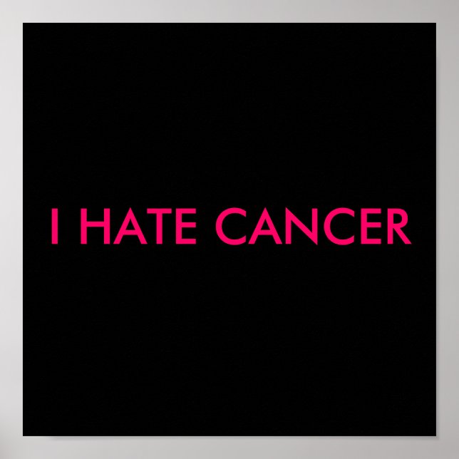 PÓSTER ODIO EL CÁNCER (Frente)