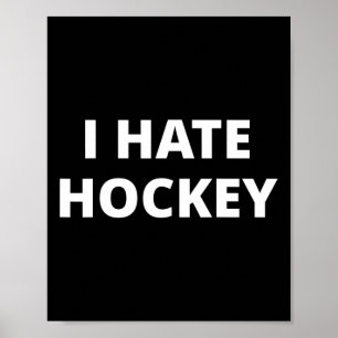 Póster Odio el hockey