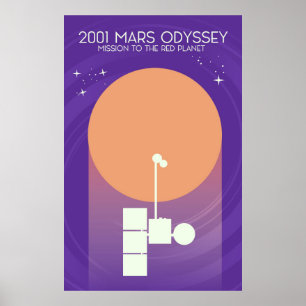 Póster odisea de marte 2001