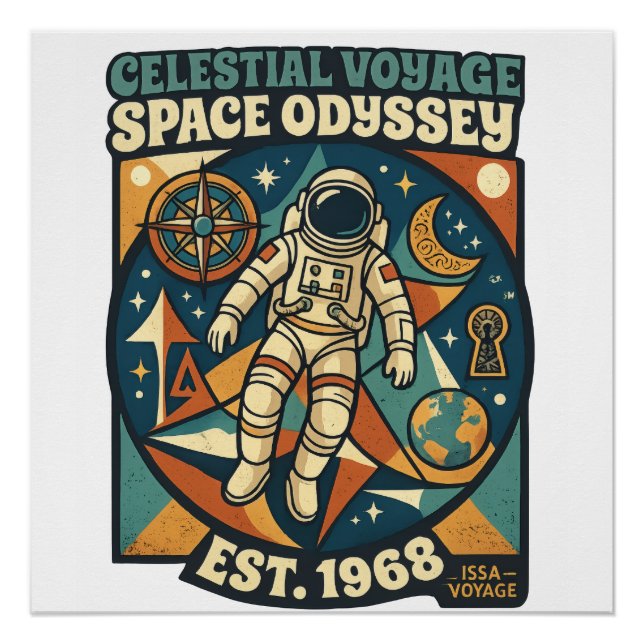 Póster Odisea Espacial – Aventura Cósmica para Amantes de (Anverso)
