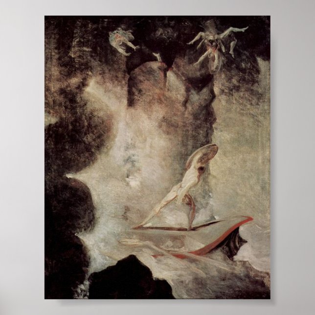 Póster Odiseo frente a Scylla y Charybdis (Frente)