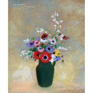 Póster Odlion Redon Hermosas flores brillantes CC1256 Art