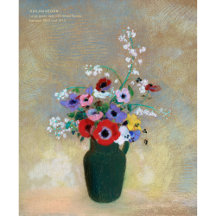 Odlion Redon Hermosas flores brillantes CC1256 Art