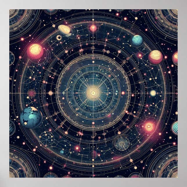 Póster Odyssey cósmico (Frente)