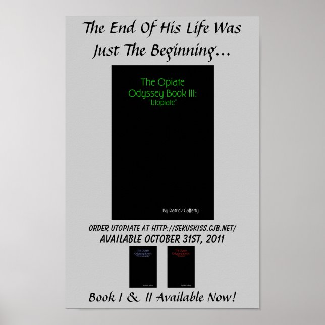Póster Odyssey Opiate Book III: Poster Promo Utopiato (Frente)