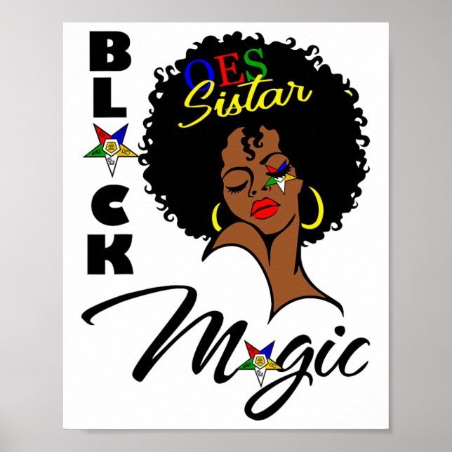 Póster Oes Black Sistar Magic Order The Eastern Star Moth (Frente)