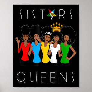 Póster Oes fatal sistars queens damas estrella del este