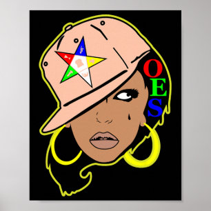 Póster Oes Snapback Sister Order Of The Eastern Star Moth