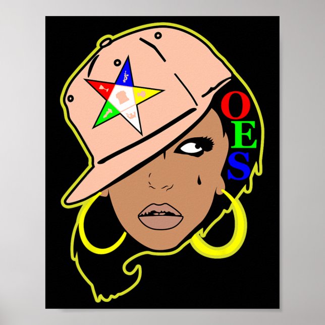 Póster Oes Snapback Sister Order Of The Eastern Star Moth (Frente)