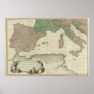 Póster Oeste mediterráneo