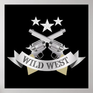 Póster Oeste salvaje