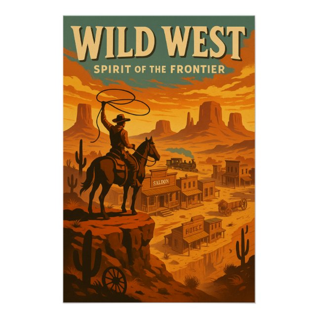 Póster Oeste salvaje - Espíritu de la frontera (Anverso)