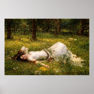 Póster Ofelia por John William Waterhouse