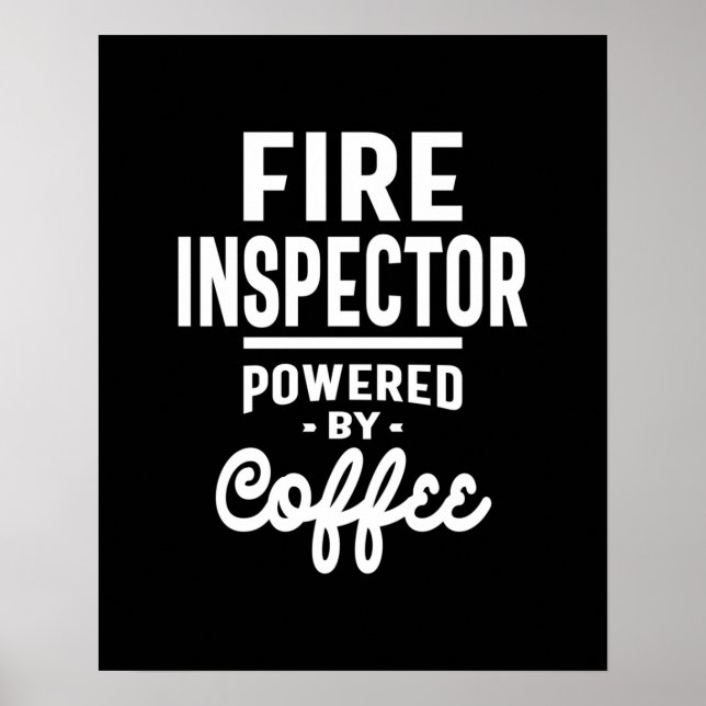 Póster Oferta de cargo de inspector de incendios (Frente)