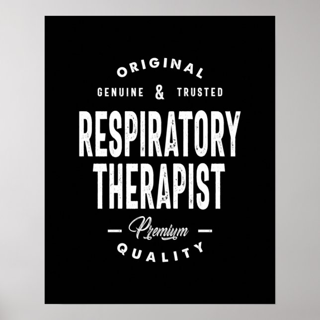 Póster Oferta de empleo de terapeuta respiratoria (Frente)