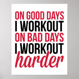 Póster Oferta de gimnasio más difícil
