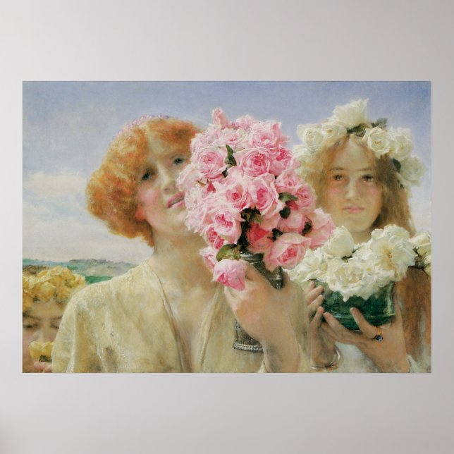 Póster Oferta de verano de Sir Lawrence Alma-Tadema (Frente)