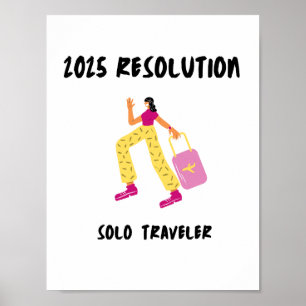 Póster Oferta de viaje 2025 Poster de viajero independien
