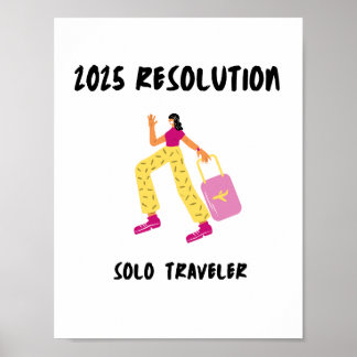 Póster Oferta de viaje 2025 Poster de viajero independien