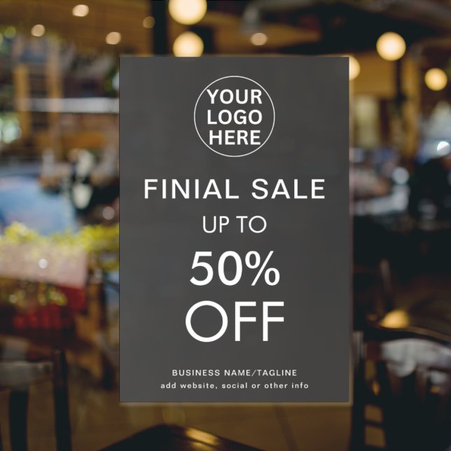 Póster Oferta Especial de Liquidación Final Logotipo Gris (Subido por el creador)