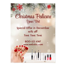 Oferta especial de pedicura para navidades