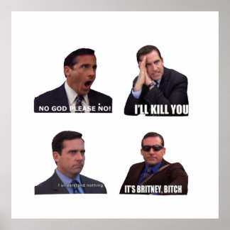 Póster Office Micheal Scott Funny Memes Pack
