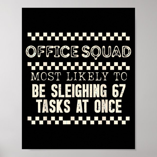 Póster Office Squad Most Likely To Be Sleighing 67 Tasks  (Frente)