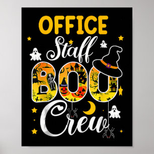 Póster Office Staff Boo Crew Funny Halloween Mateo Cos
