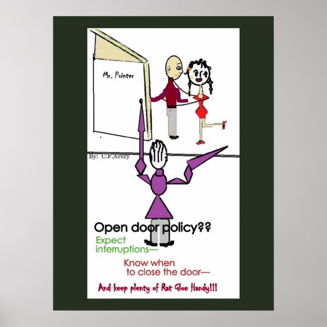 Póster Office Wall Poster/Política de puertas abiertas (Frente)
