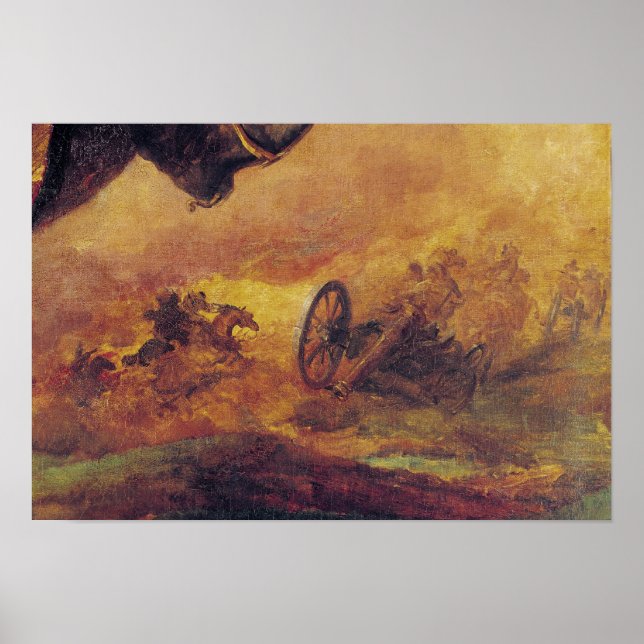 Póster Officer of the Hussars, detail of cannon on (Frente)