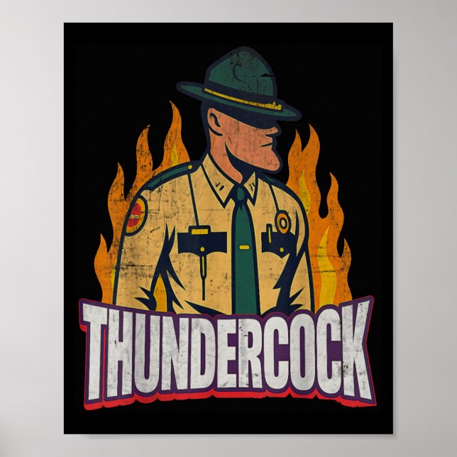 Póster Officer Sergeant Cius Thunder Bodycam Funny Meme  (Frente)