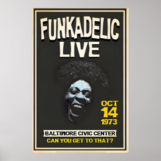 Póster Officially Licensed Funkadelic Maggot Brain Live