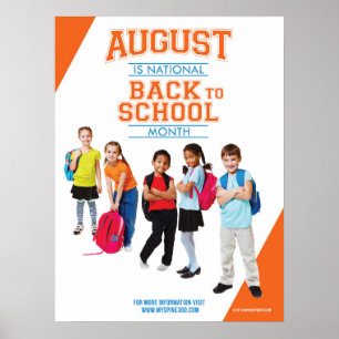Póster Oficial Agosto Nacional de vuelta a la escuela Pos