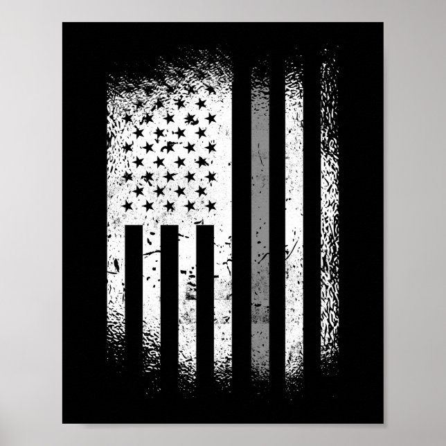 Póster Oficial correccional Bandera estadounidense delgad (Frente)
