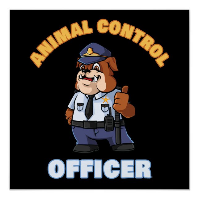 Póster Oficial de control de animales - Uniforme de patru (Anverso)